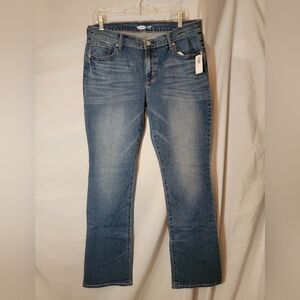 NWT Old Navy Original Boot Cut Womens Size 10 Long Blue Jeans